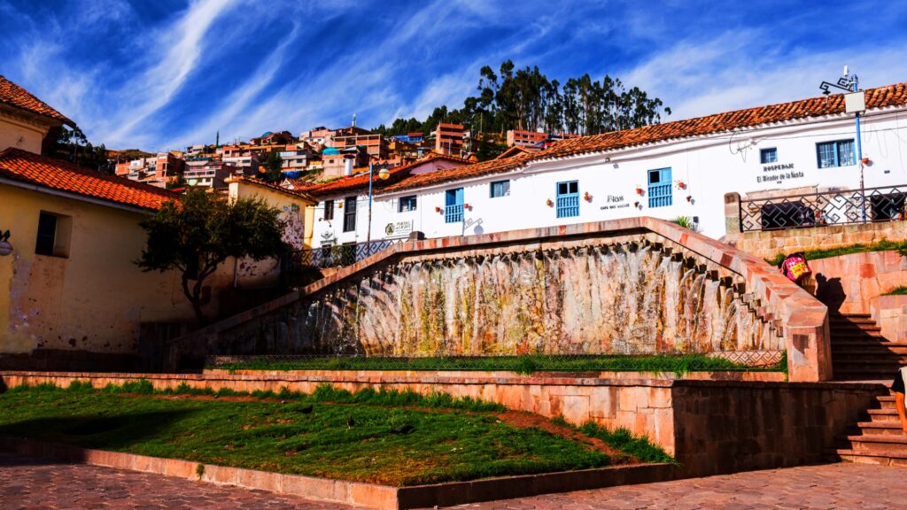 The picturesque San Blas neighborhood in Cusco, known for its colonial charm and artistic atmosphere